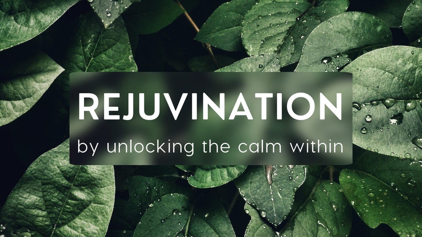 Rejuvenation — unlocking the calm within