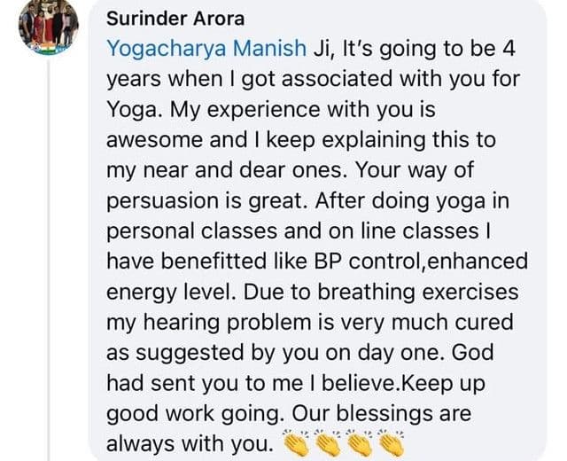 Written client review shared with Yogic Company (8 of 19)