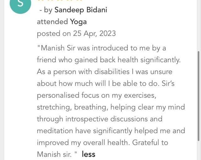 Written client review shared with Yogic Company (13 of 19)