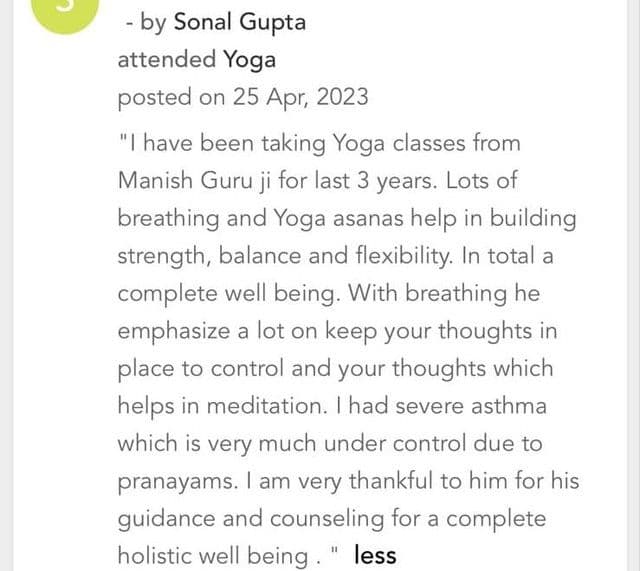 Written client review shared with Yogic Company (19 of 19)